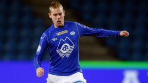 Thomas Holm i aksjon for Molde.