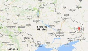 Zorya spiller ikke akkurat sine kamper i nabolaget. Luhansk ligger helt i øst, nær Russland. Rundt 200 mil unna ligger Zaporizhia der de spille sine hjemmekamper i ligaen, og Odessa ligger helt i sørvest, nær Moldova og Romania. For ordens skyld, Ukraina er det største landet i Europa etter Russland. (Google maps)