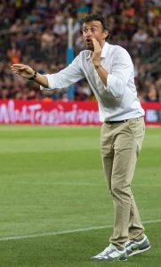 Barca-trener Luis Enrique er under press for tiden. (Foto: Wikimedia Commons)