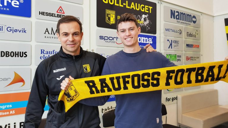 Raufoss Fotball sikret seg Edvard Linnebo Race fra Stabæk Fotball