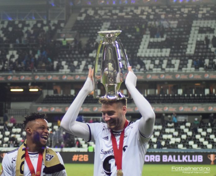 Nicklas Bendtner i aksjon for Rosenborg i sin aktive karriere.