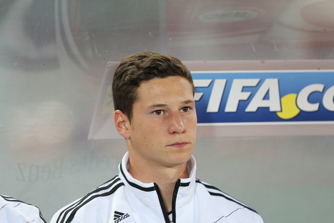 Julian Draxler fra VM-kvalifiseringskampen mot Østerrike i 2012. Foto: Wikimedia Commons