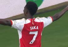 Saka så opp til tidligere Arsenal-stjerner Bukayo Saka lover å komme sterkere tilbake etter operasjon.